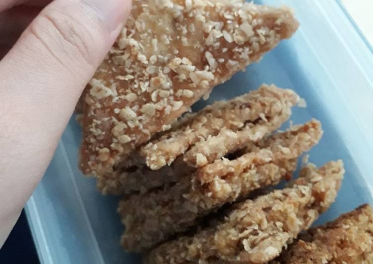 Resep Tempe kemul keju oat krispi yang Lezat