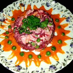A picture of Beetroot Paneer Salad.