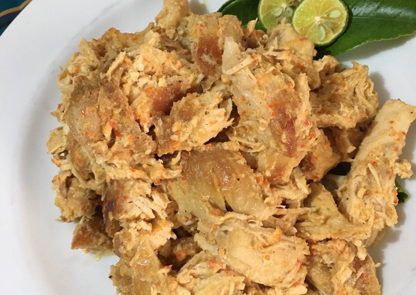 Geprek ayam panggang bumbu pelalah keto