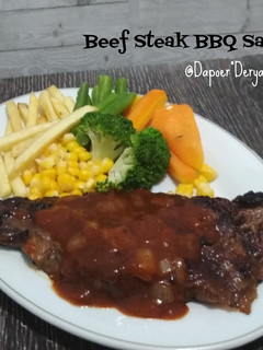 Foto resep Beef Steak with BBQ Sauce