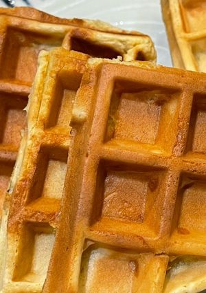 Waffle香蕉鬆餅（泡打粉） 的食譜成品照片