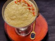 A picture of phirni with kesar elaichi