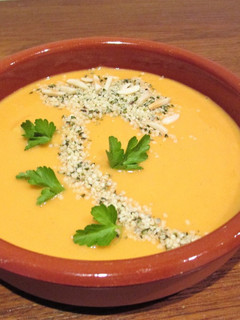 Una foto de Crema de boniato- vegano