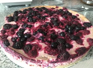 Una foto de Cheesecake de frutos rojos