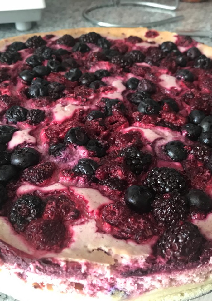 Una foto de Cheesecake de frutos rojos