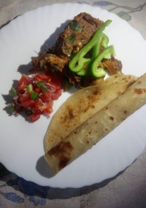 A picture of Fried goat ribs.