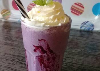 Ultimate Make Recipe Blueberry milkshake Delicious Perfect