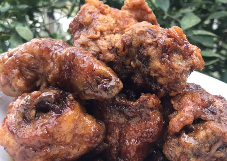 Resep Korean Butter Honey Chicken (Ayam Goreng Madu Korea) 🇰🇷 yang Enak