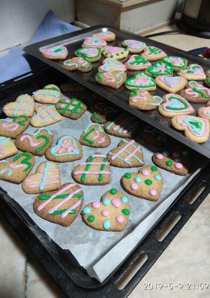 Una foto de Galletas de manteca con glasé