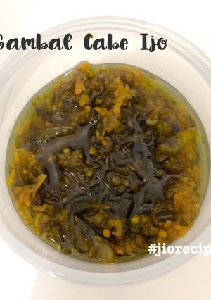 Foto resep Sambal Cabe Ijo #jiorecipe