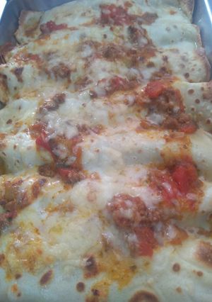 Una foto de Canelones de espinaca y queso!!