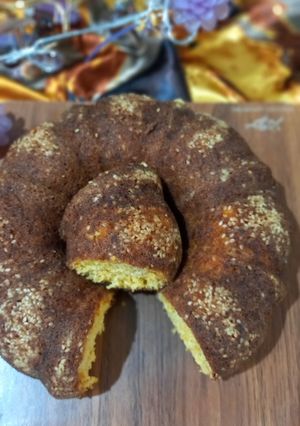عکسی از دستور کیک کدوحلوایی خام