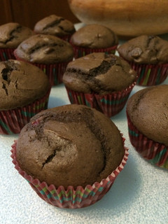 A picture of Double chocolate muffins.