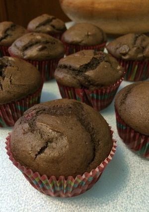 A picture of Double chocolate muffins.