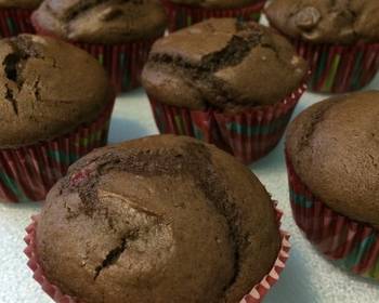 Popular Recipe Double chocolate muffins Delicious Nutritious