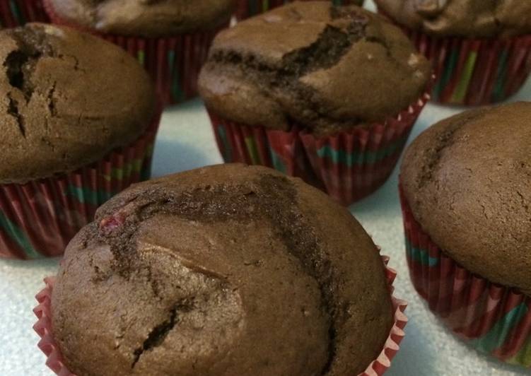 Recipe of Speedy Double chocolate muffins