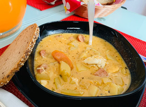 Varázslatos csillagtökleves recept fotója