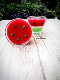 عکسی از دستور ژله بستنی هندوانه