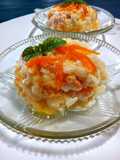 Arroz con leche y albaricoques