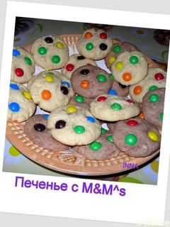 Фото Печенье с M&M^S.