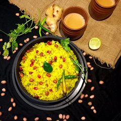 Kanda poha A picture of Kanda poha.