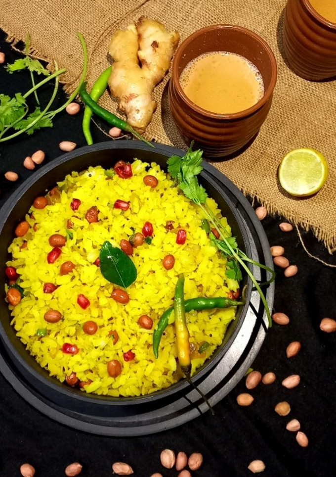 A picture of Kanda poha.