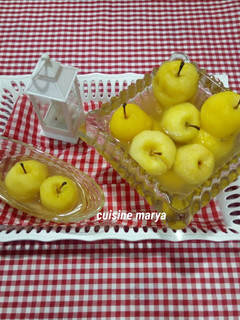 صورة لوصفة تفاح معسل للحم لحلو ولسهرات رمضان 🍏🍎