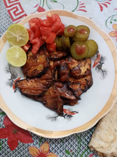 عکسی از دستور بادمجان سرخ شده
