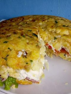 Una foto de Tortilla rellena a la Canaria