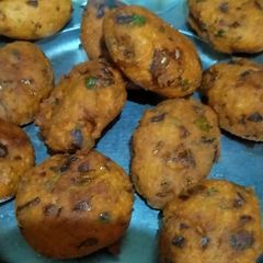 A picture of Besan cutlets.