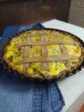 Tarta de brócoli y queso integral