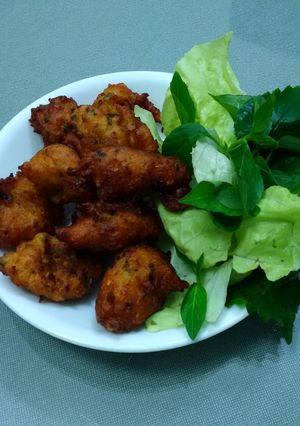 Hình của món Bánh bắp chiên giòn.