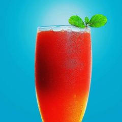 A picture of Mango Beetroot Mojito.