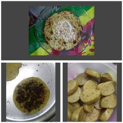 A picture of Masala papad tikdi.