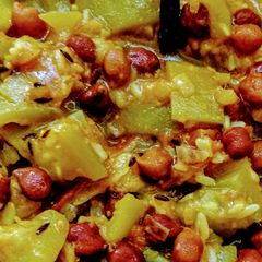 A picture of Delicious Lauki Curry.