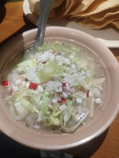 Una foto de Pozole blanco