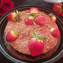 A picture of Chocolate sponge cake.