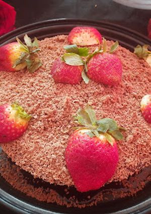 A picture of Chocolate sponge cake.