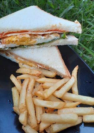 Foto resep Sandwich telor ceplok