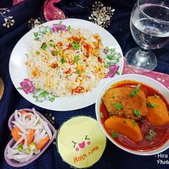 A picture of Pulao Gosht.