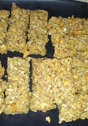 Una foto de Barritas de cereal, avena y manzana