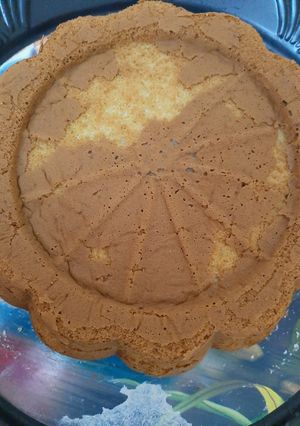 صورة لوصفة كيكة اسفنجية سهلة وبسيطة