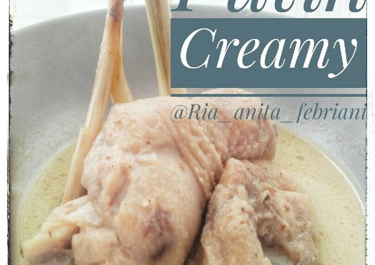 Resep Opor Ayam Putih Creamy, Enak Banget