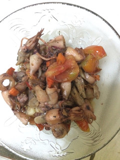 Foto resep Tumis pedes cumi asin