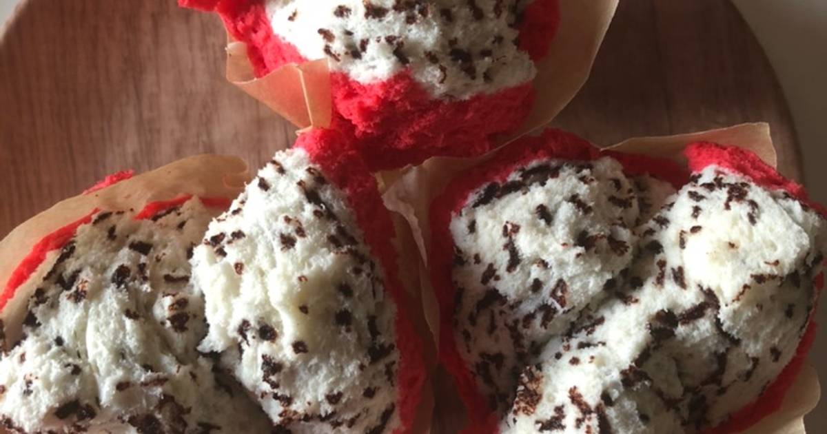 Resep Bolu kukus motip buah Naga tanpa soda oleh Ina.dpr Resep Bolu kukus motip buah Naga tanpa soda oleh Ina.dpr