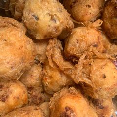 A picture of Yam balls.