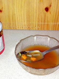 Una foto de Sopa de verduras y miso