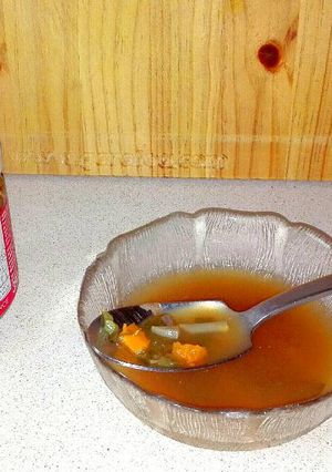 A picture of Vegetable and Miso Soup.
