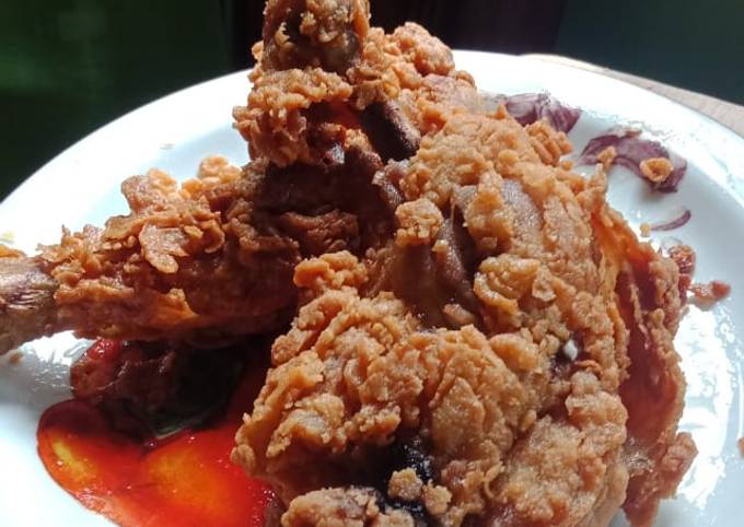 Resep Ayam kentucky rumahan (tepung bumbu sajiku) oleh