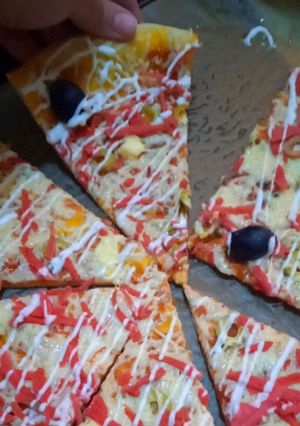 صورة لوصفة بيتزا 🍕🍅🧀